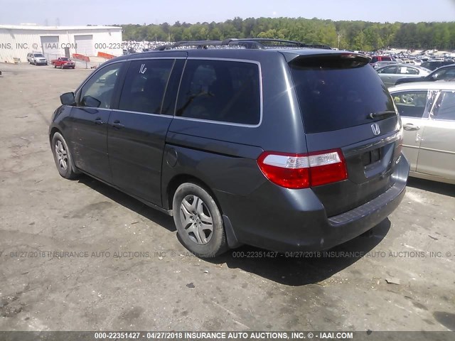 5FNRL38735B118747 - 2005 HONDA ODYSSEY EXL ლურჯი ფოტო 3