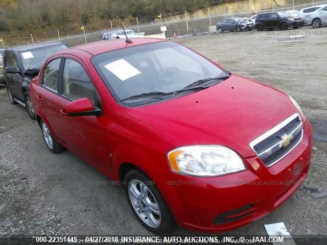 KL1TD56E99B660614 - 2009 CHEVROLET AVEO LS/LT 红色 照片 1