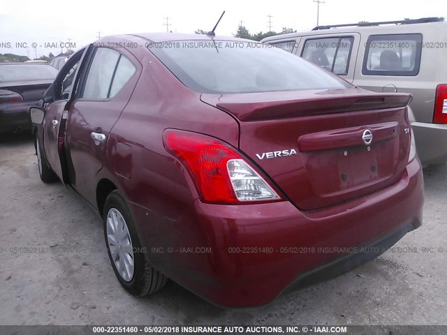 3N1CN7AP2HK444460 - 2017 NISSAN VERSA S/S PLUS/SV/SL RED photo 3