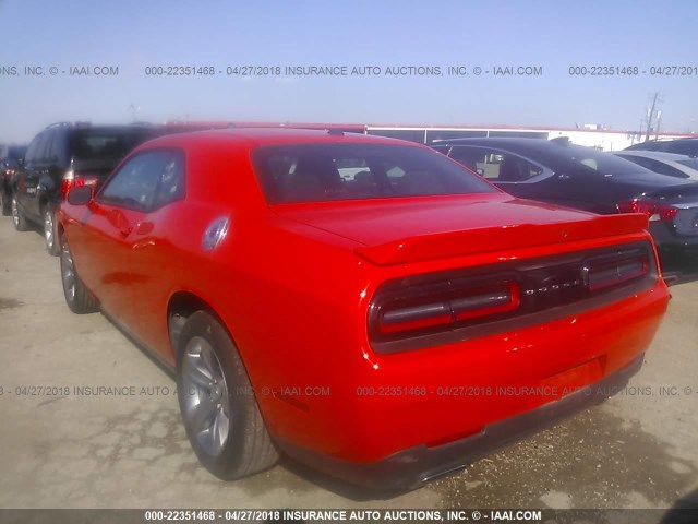 2C3CDZAG0JH121923 - 2018 DODGE CHALLENGER SXT ORANGE photo 3