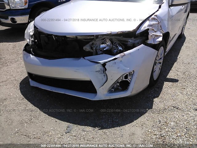 4T4BF1FK5CR261127 - 2012 TOYOTA CAMRY SE/LE/XLE Серебристый фото 6