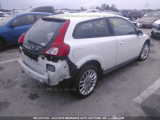 YV1MK672892147622 - 2009 VOLVO C30 T5 WHITE photo 4