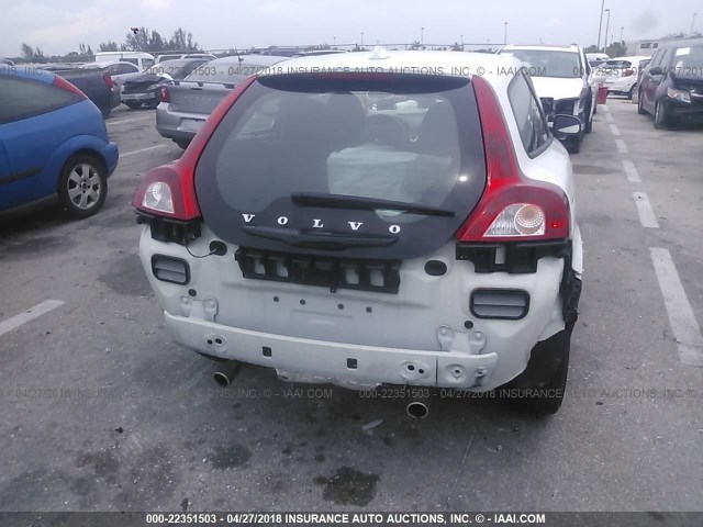 YV1MK672892147622 - 2009 VOLVO C30 T5 WHITE photo 6