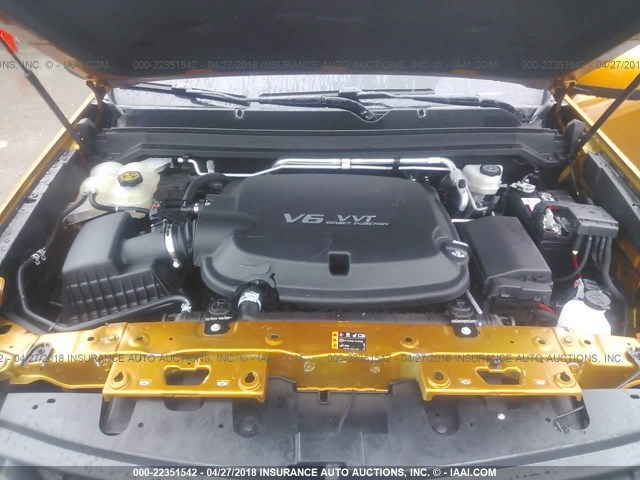 1GCGTCEN6H1290696 - 2017 CHEVROLET COLORADO LT ORANGE photo 10