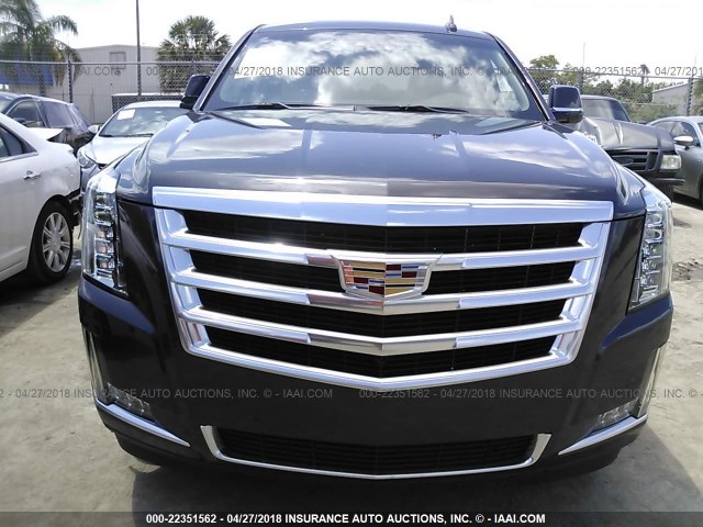 1GYS3BKJ0JR108160 - 2018 CADILLAC ESCALADE LUXURY GRAY photo 6