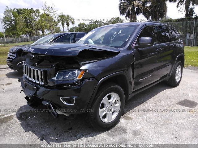 1C4RJFAG0GC488944 - 2016 JEEP GRAND CHEROKEE LAREDO GRAY photo 2