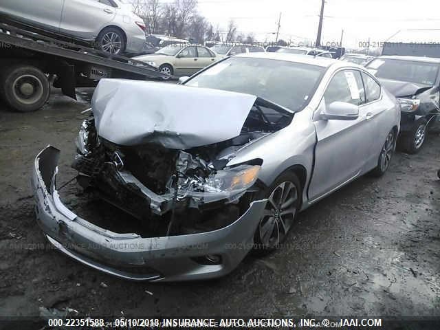 1HGCT2B85DA003397 - 2013 HONDA ACCORD EXL SILVER photo 2