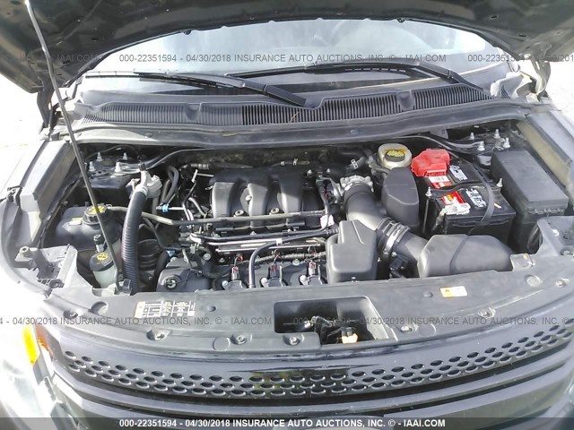 1FM5K8AR8DGC35704 - 2013 FORD EXPLORER POLICE INTERCEPTOR BLACK photo 10