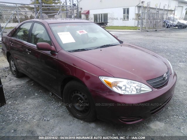 4T1BF32K52U026110 - 2002 TOYOTA CAMRY LE/XLE/SE 勃艮第红 照片 1