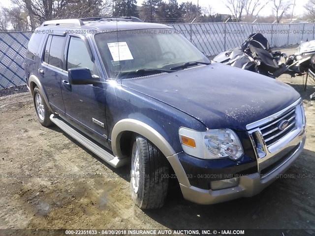 1FMEU748X6UA05867 - 2006 FORD EXPLORER EDDIE BAUER BLUE photo 1