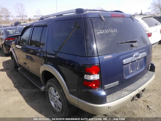 1FMEU748X6UA05867 - 2006 FORD EXPLORER EDDIE BAUER BLUE photo 3