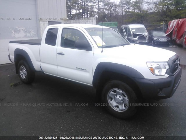 5TFUX4EN2FX039889 - 2015 TOYOTA TACOMA ACCESS CAB WHITE photo 1