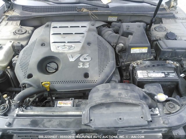 5NPEU46F17H270090 - 2007 HYUNDAI SONATA SE/LIMITED SILVER photo 10