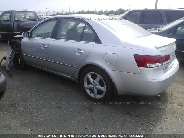 5NPEU46F17H270090 - 2007 HYUNDAI SONATA SE/LIMITED SILVER photo 3