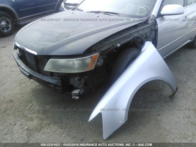 5NPEU46F17H270090 - 2007 HYUNDAI SONATA SE/LIMITED SILVER photo 6