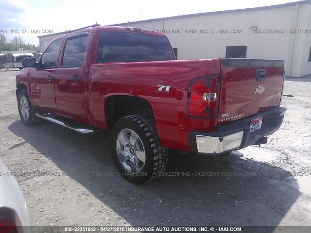 3GCEC13017G510667 - 2007 CHEVROLET SILVERADO C1500 CREW CAB RED photo 3