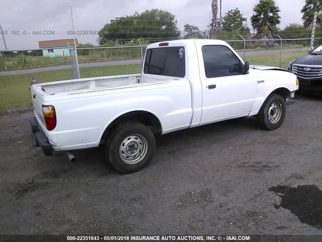 4F4YR12D24TM11135 - 2004 MAZDA B2300 WHITE photo 4