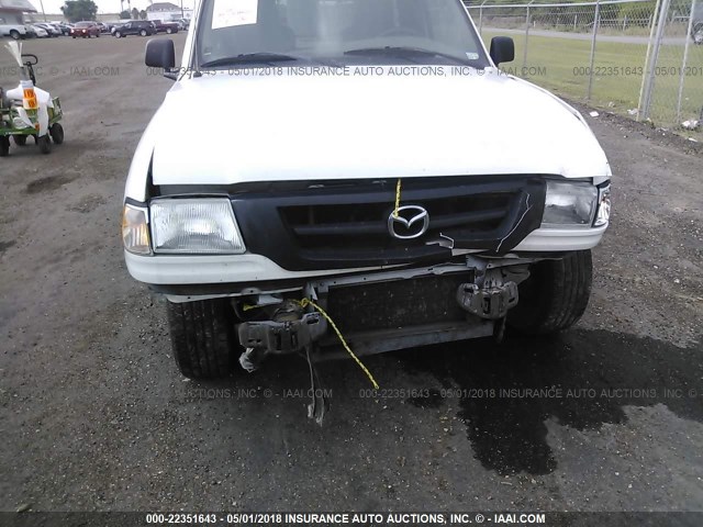 4F4YR12D24TM11135 - 2004 MAZDA B2300 WHITE photo 6