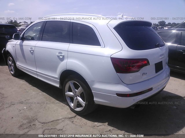 WA1DGAFE0FD008374 - 2015 AUDI Q7 PRESTIGE WHITE photo 3