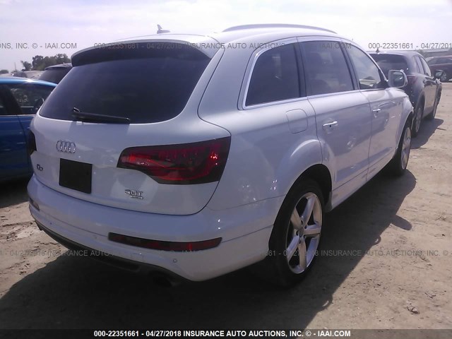 WA1DGAFE0FD008374 - 2015 AUDI Q7 PRESTIGE WHITE photo 4