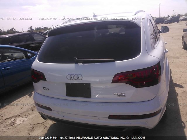 WA1DGAFE0FD008374 - 2015 AUDI Q7 PRESTIGE WHITE photo 6