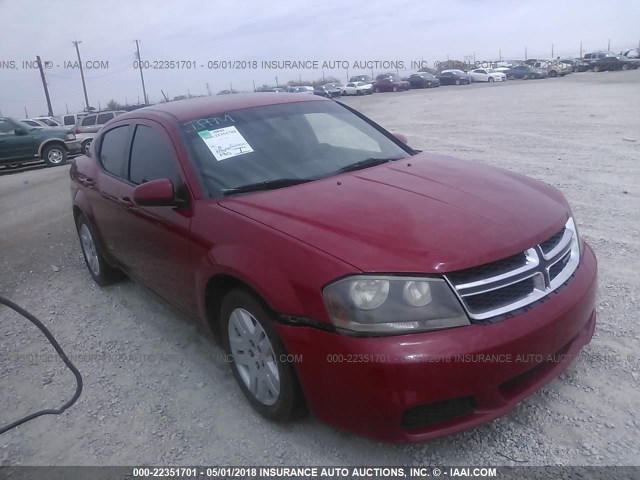 1B3BD1FB2BN573629 - 2011 DODGE AVENGER MAINSTREET RED photo 1