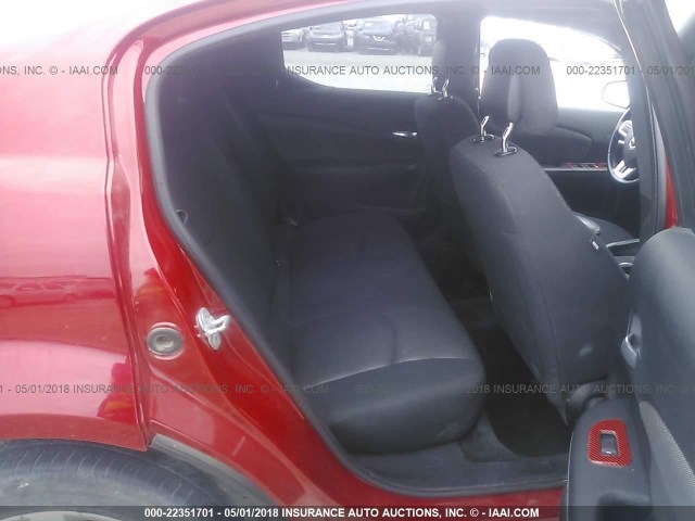 1B3BD1FB2BN573629 - 2011 DODGE AVENGER MAINSTREET RED photo 8