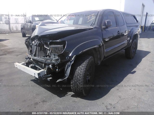5TETU62N57Z357732 - 2007 TOYOTA TACOMA PRERUNNER ACCESS CAB BLACK photo 2
