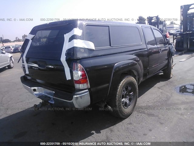 5TETU62N57Z357732 - 2007 TOYOTA TACOMA PRERUNNER ACCESS CAB BLACK photo 4