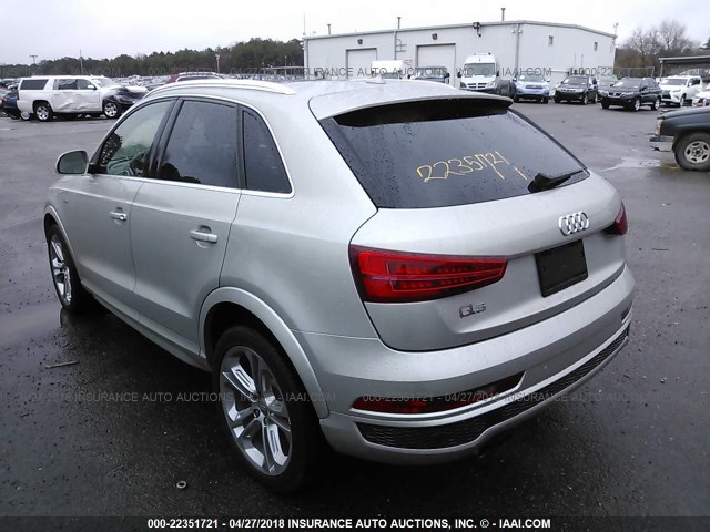 WA1GFCFS4GR010456 - 2016 AUDI Q3 PRESTIGE SILVER photo 3