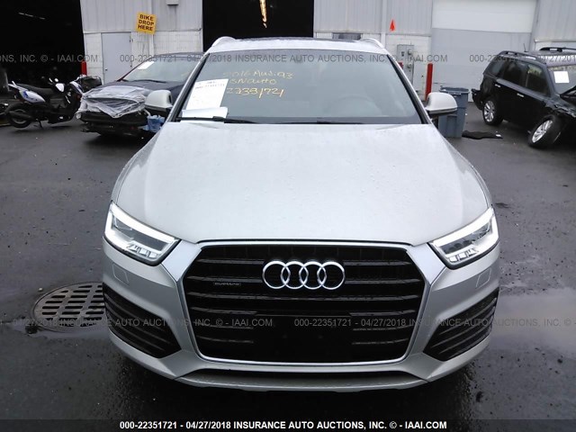 WA1GFCFS4GR010456 - 2016 AUDI Q3 PRESTIGE SILVER photo 6