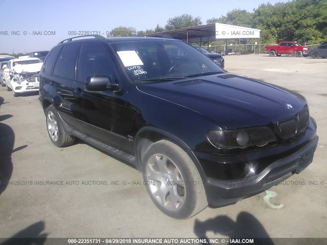 5UXFB33523LH44782 - 2003 BMW X5 4.4I BLACK photo 1