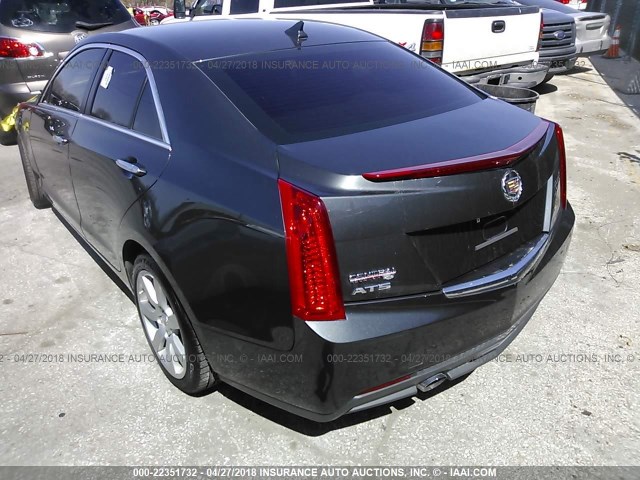 1G6AA5RA8E0184740 - 2014 CADILLAC ATS GRAY photo 3