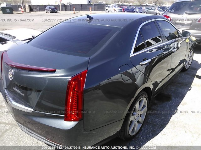 1G6AA5RA8E0184740 - 2014 CADILLAC ATS GRAY photo 4