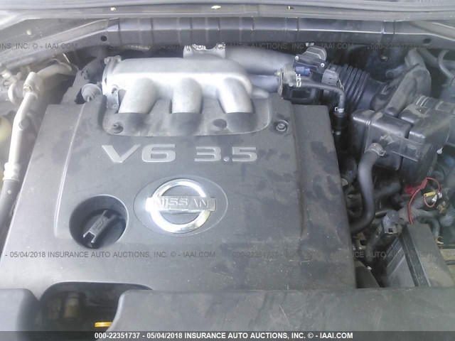 JN8AZ08W86W538698 - 2006 NISSAN MURANO SL/SE/S SILVER photo 10