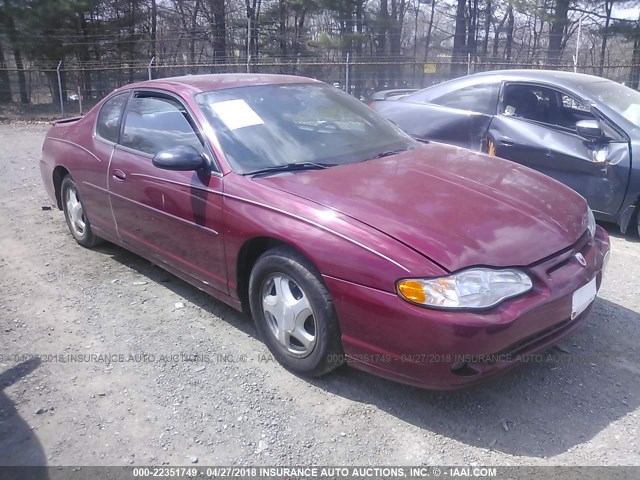 2G1WX12K059265906 - 2005 CHEVROLET MONTE CARLO LT MAROON photo 1