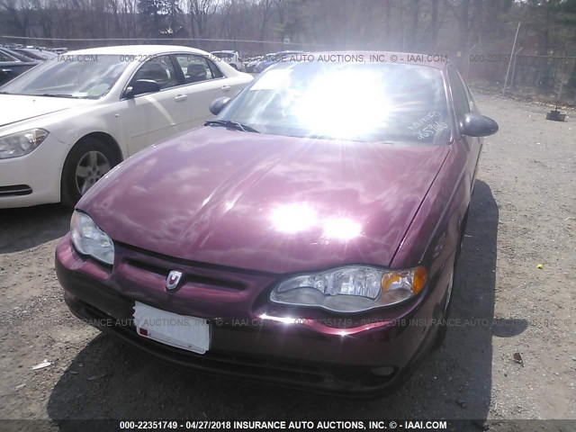 2G1WX12K059265906 - 2005 CHEVROLET MONTE CARLO LT MAROON photo 6