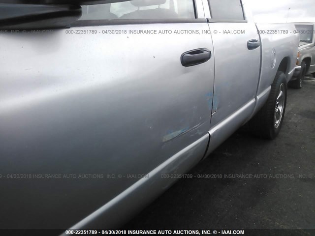 1D7HA18N02J205827 - 2002 DODGE RAM 1500 SILVER photo 6