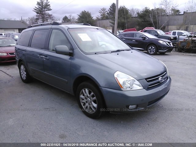 KNDMB233X66053663 - 2006 KIA SEDONA EX/LX Light Blue photo 1