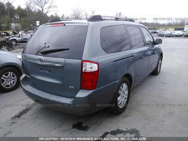 KNDMB233X66053663 - 2006 KIA SEDONA EX/LX Light Blue photo 4