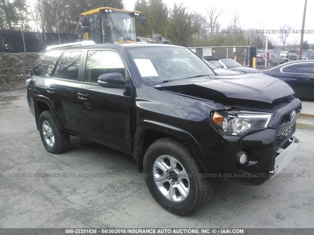 JTEBU5JR0G5345920 - 2016 TOYOTA 4RUNNER SR5 PREM/LTDL/TRAIL/TRD BLACK photo 1