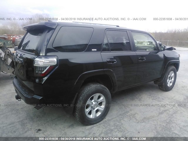 JTEBU5JR0G5345920 - 2016 TOYOTA 4RUNNER SR5 PREM/LTDL/TRAIL/TRD BLACK photo 4