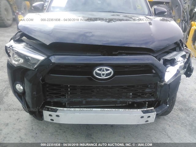 JTEBU5JR0G5345920 - 2016 TOYOTA 4RUNNER SR5 PREM/LTDL/TRAIL/TRD BLACK photo 6