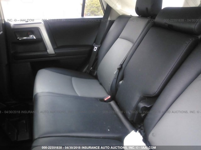 JTEBU5JR0G5345920 - 2016 TOYOTA 4RUNNER SR5 PREM/LTDL/TRAIL/TRD BLACK photo 8