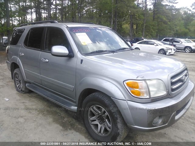 5TDBT48AX3S138313 - 2003 TOYOTA SEQUOIA LIMITED GRAY photo 1