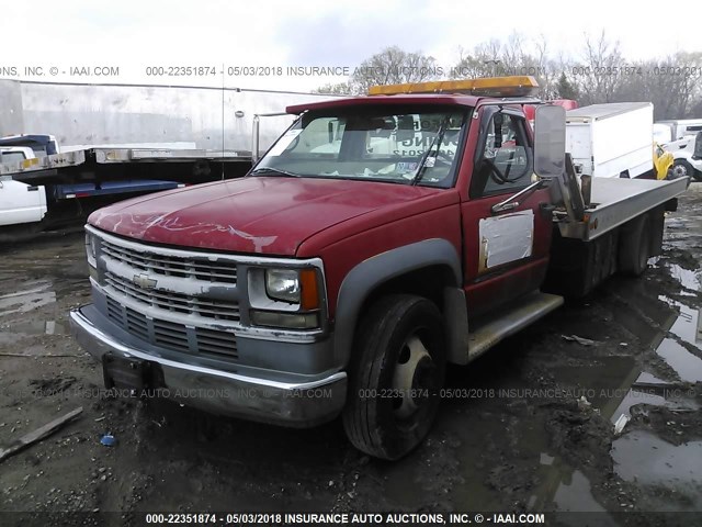 1GBKC34J7VJ114197 - 1997 CHEVROLET GMT-400 C3500-HD RED photo 2