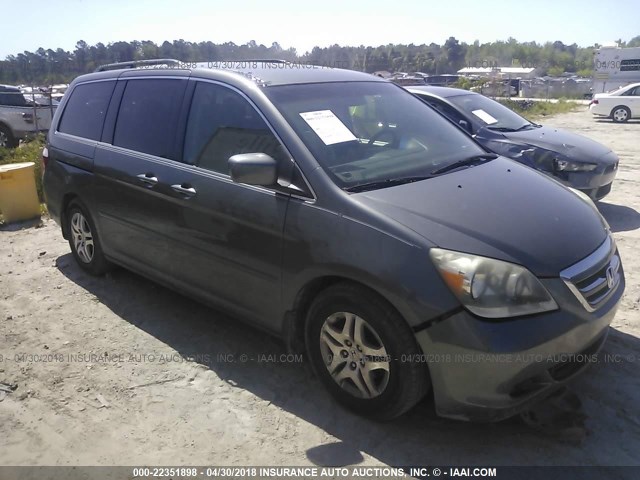 5FNRL38427B432897 - 2007 HONDA ODYSSEY EX GRAY photo 1