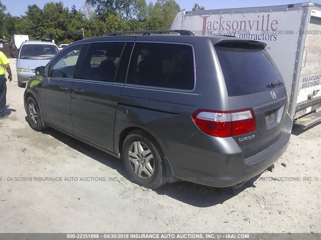 5FNRL38427B432897 - 2007 HONDA ODYSSEY EX GRAY photo 3