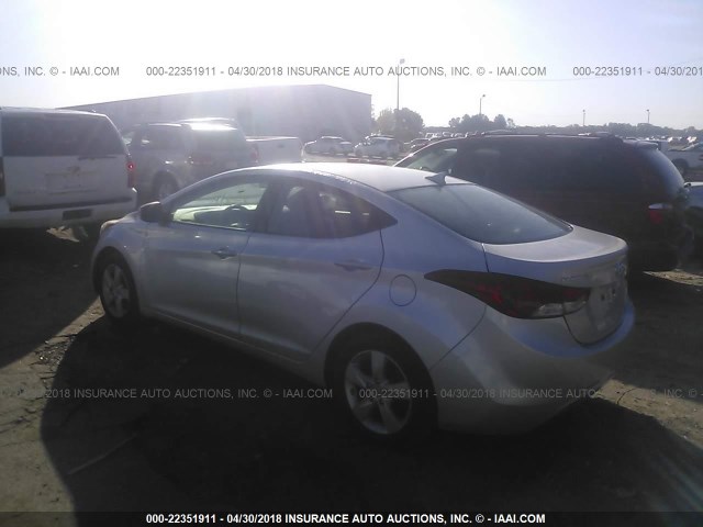 KMHDH4AE4BU154438 - 2011 HYUNDAI ELANTRA GLS/LIMITED SILVER photo 3