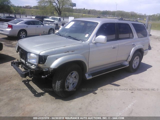 JT3GN86R910189662 - 2001 TOYOTA 4RUNNER SR5 SILVER photo 2